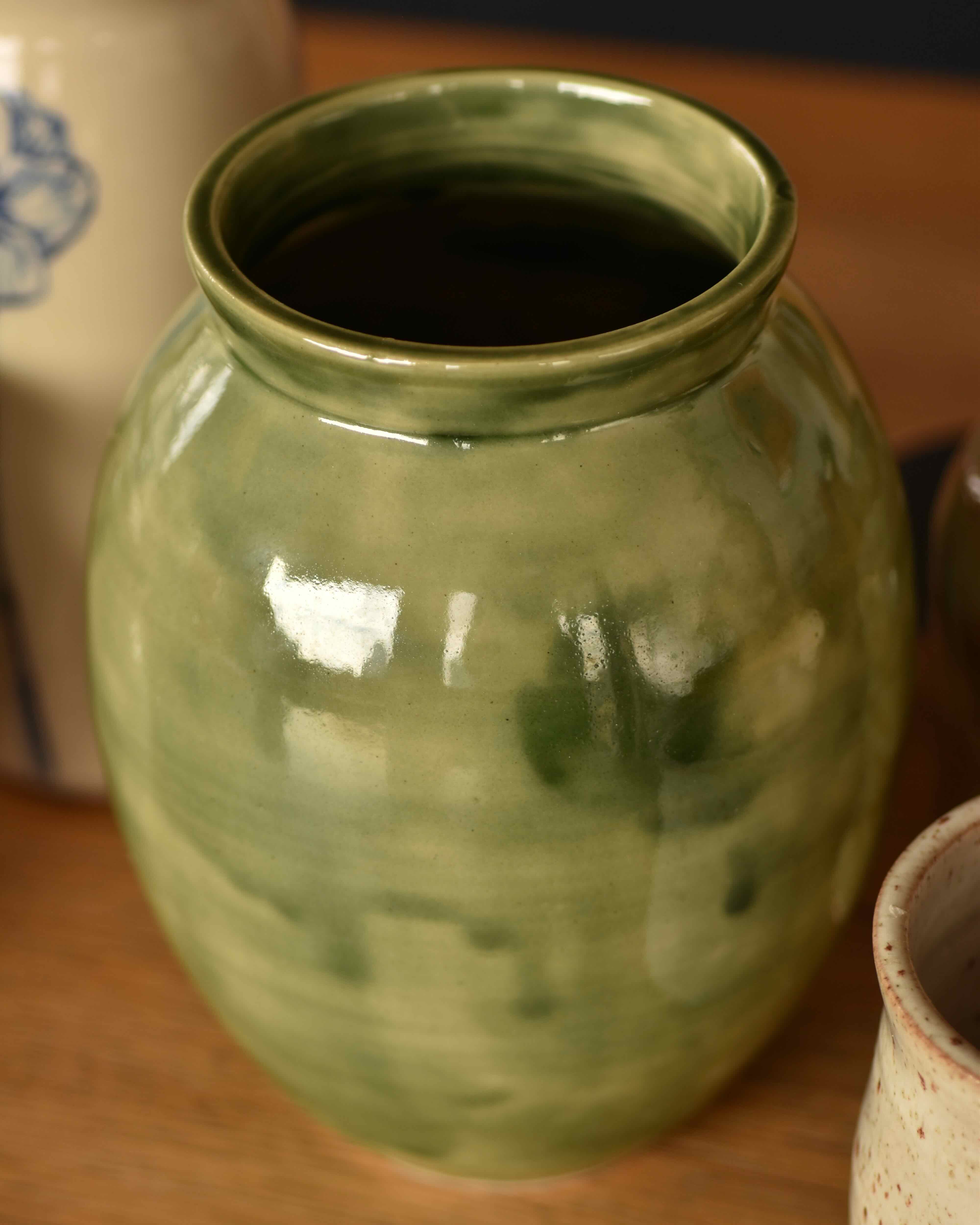 Tall Green Vase 1