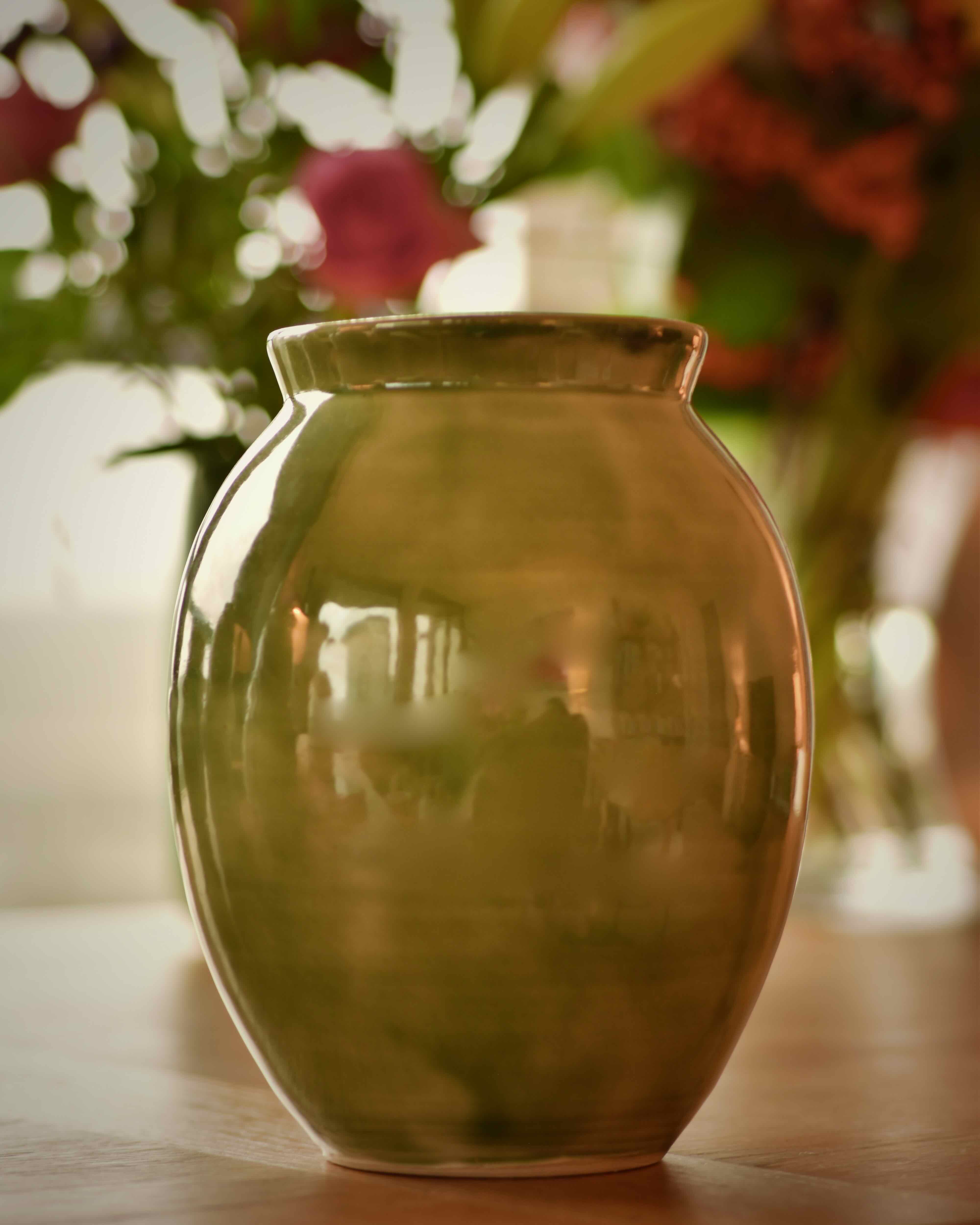 Tall Green Vase 3